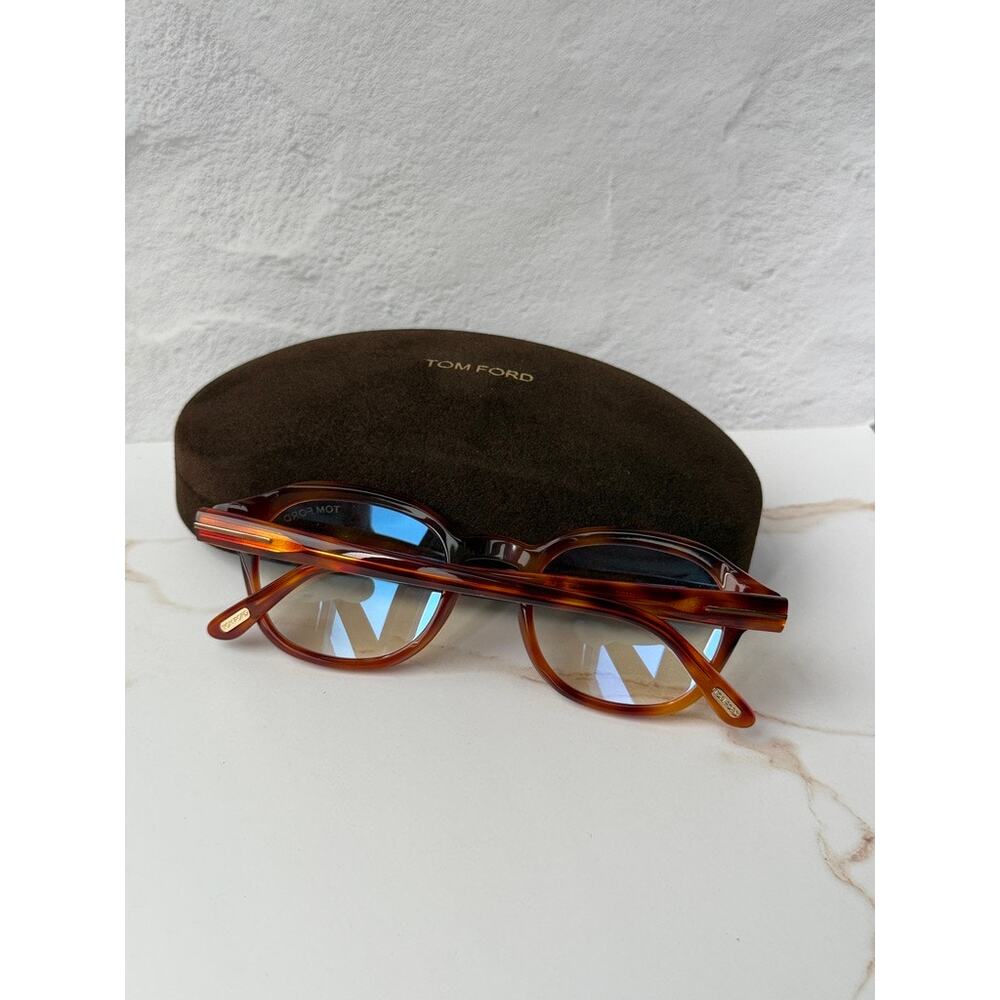 NEW Tom Ford FT5871-B Bluelight Frames in Havana Brown - Picture 3 of 7
